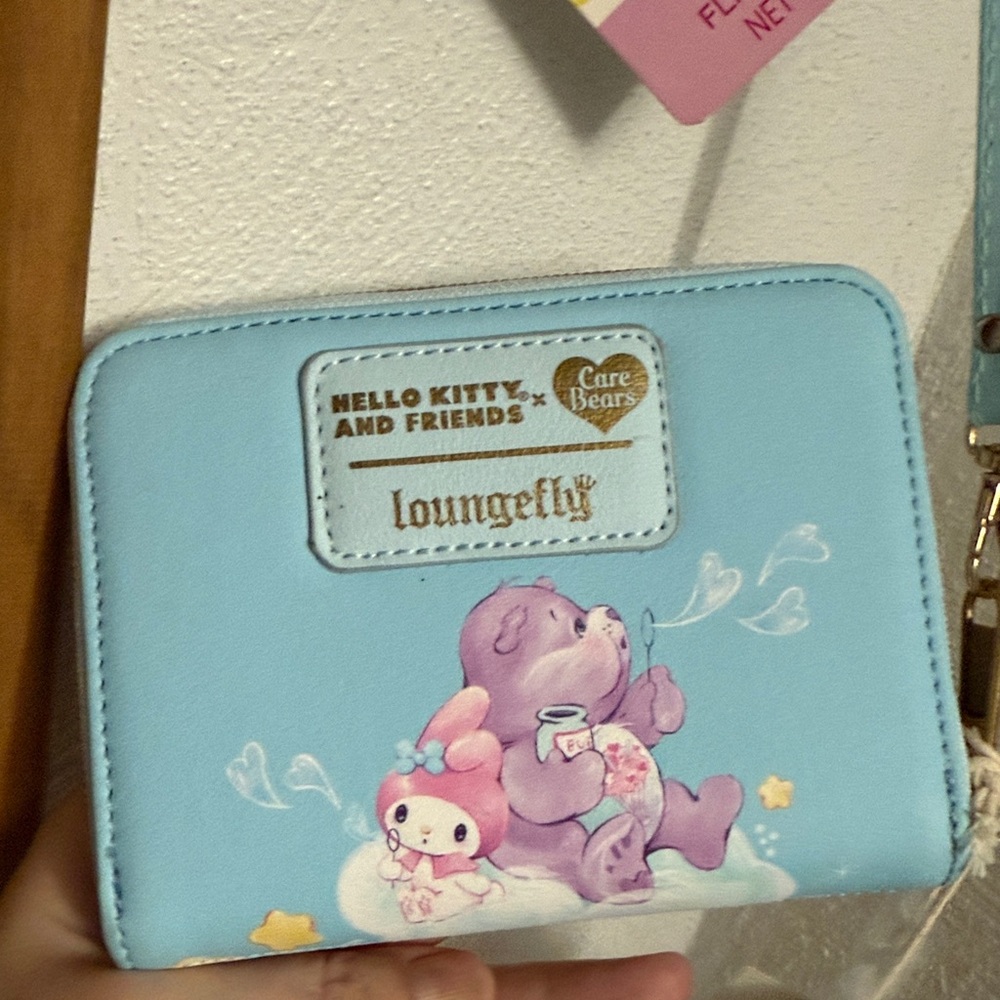 HELLO Kitty/Carebear🌈Loungefly Wallet+🧸🎀NIB Stuffed Set+You Suck💗lip balm - Picture 13 of 16